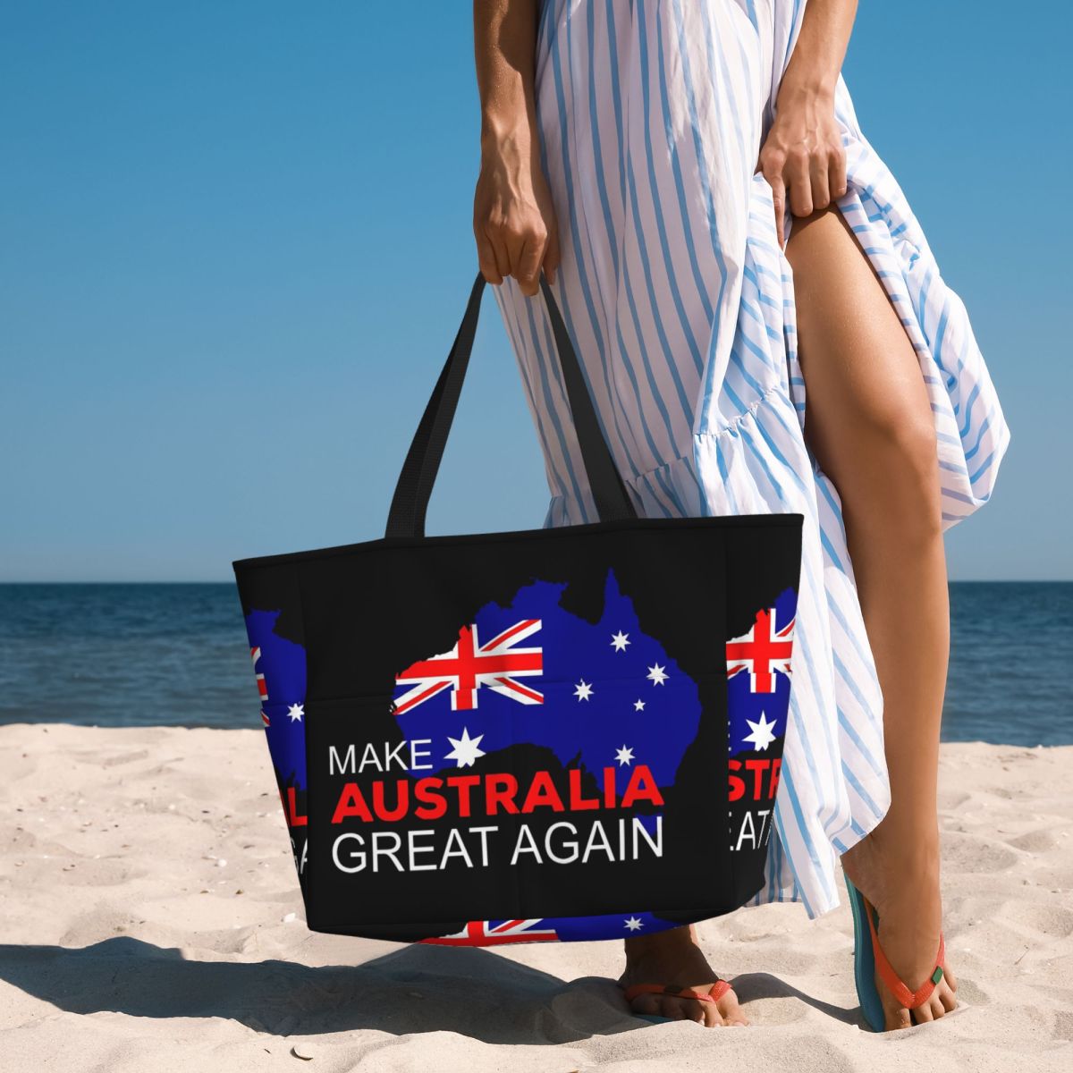 Women Bags In Australia - Bolsa de praia Make Australia Great