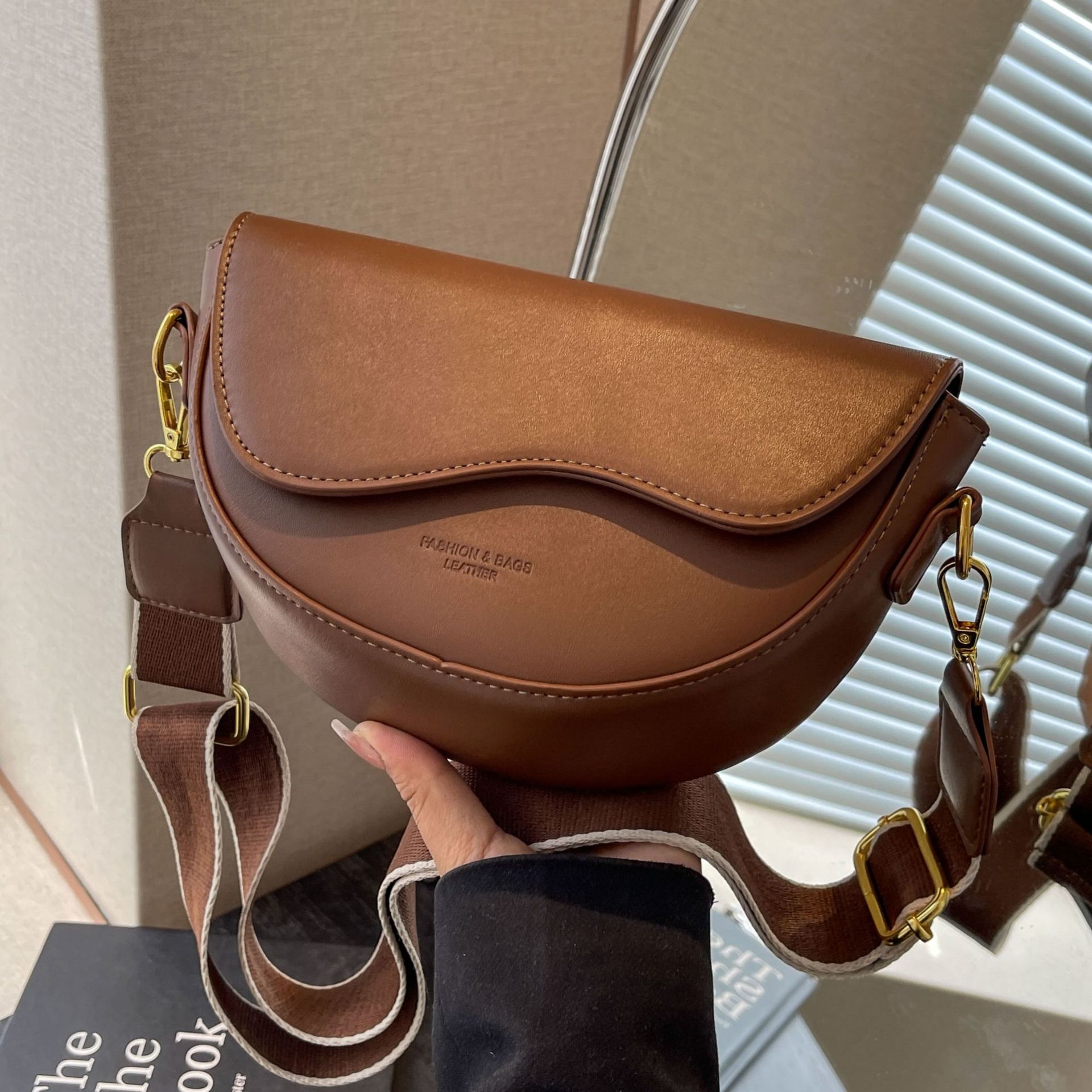 Women Bags Wholesale - Bolsa Feminina de Couro Transversal de