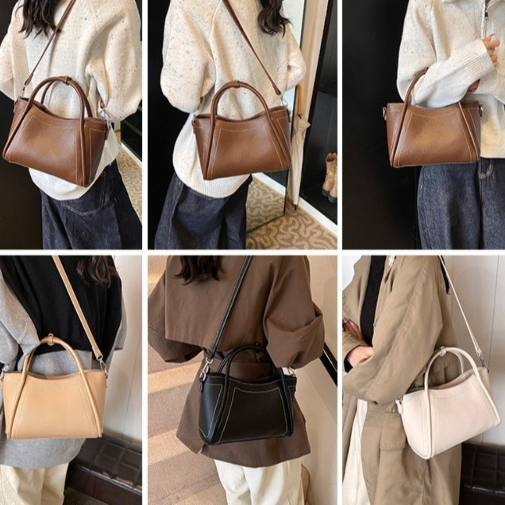 Bolsa Retro de Material PU Gra - Women Bags Manufacturer avaliação e preço