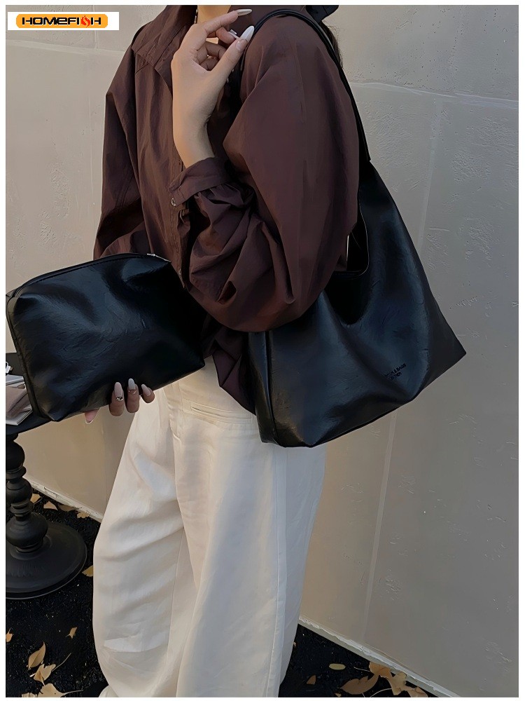 Bolsa de Ombro Grande Simples  - Women'S Vegan Bags avaliação e preço