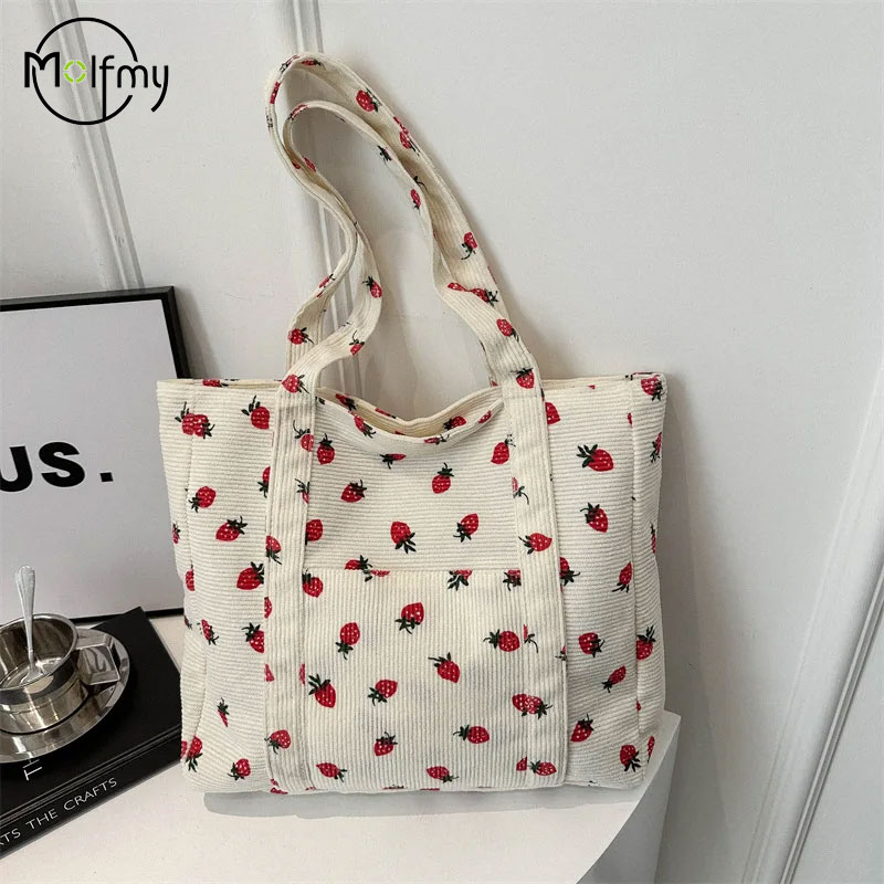 Bolsa de veludo morangos bolsa - Women Bags White avaliação e preço