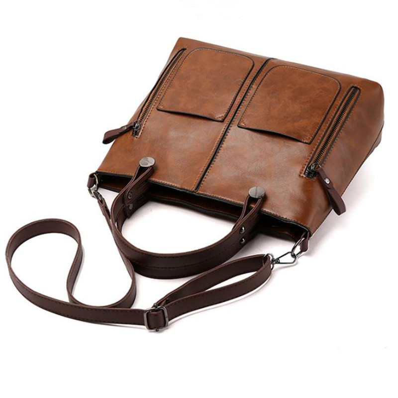 Bolsa de ombro de couro retrô  - Women'S Vegan Bags avaliação e preço